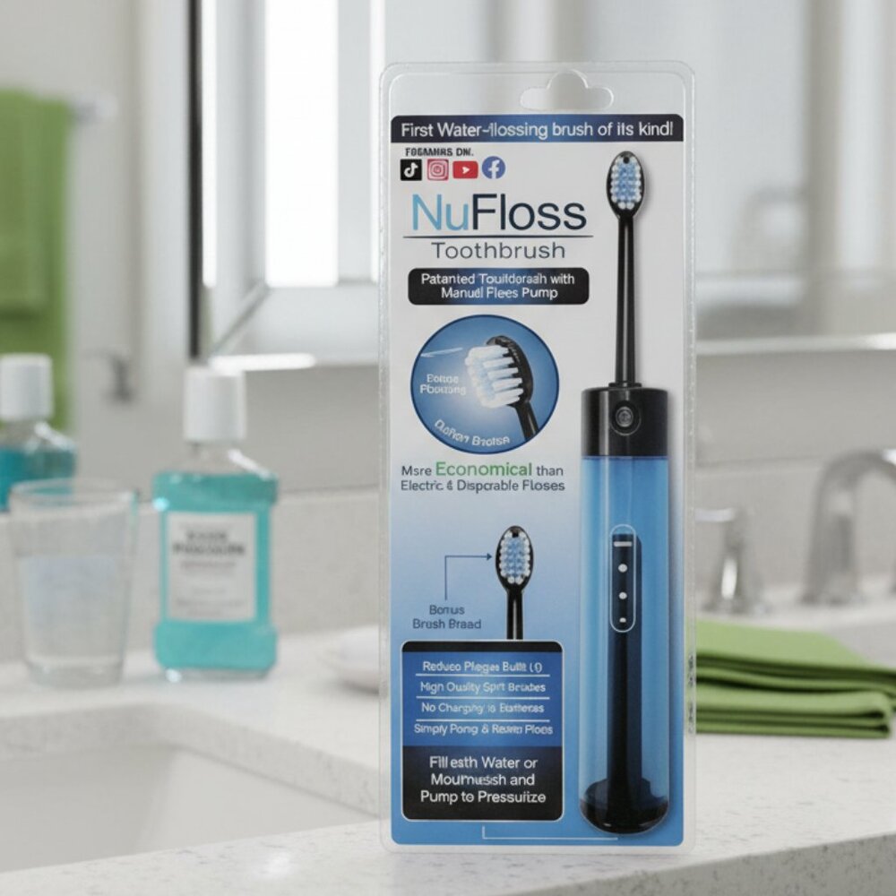 NuFloss Water-Flossing Toothbrush
